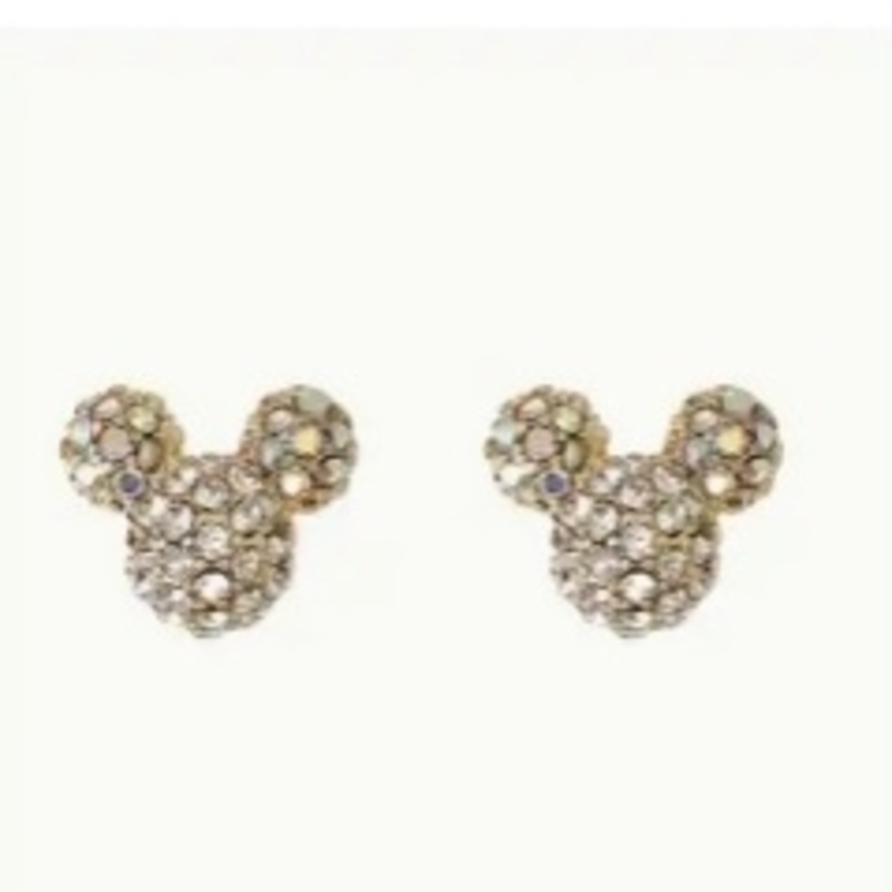 Disney Mouse Crystal Stud Earrings BNIP